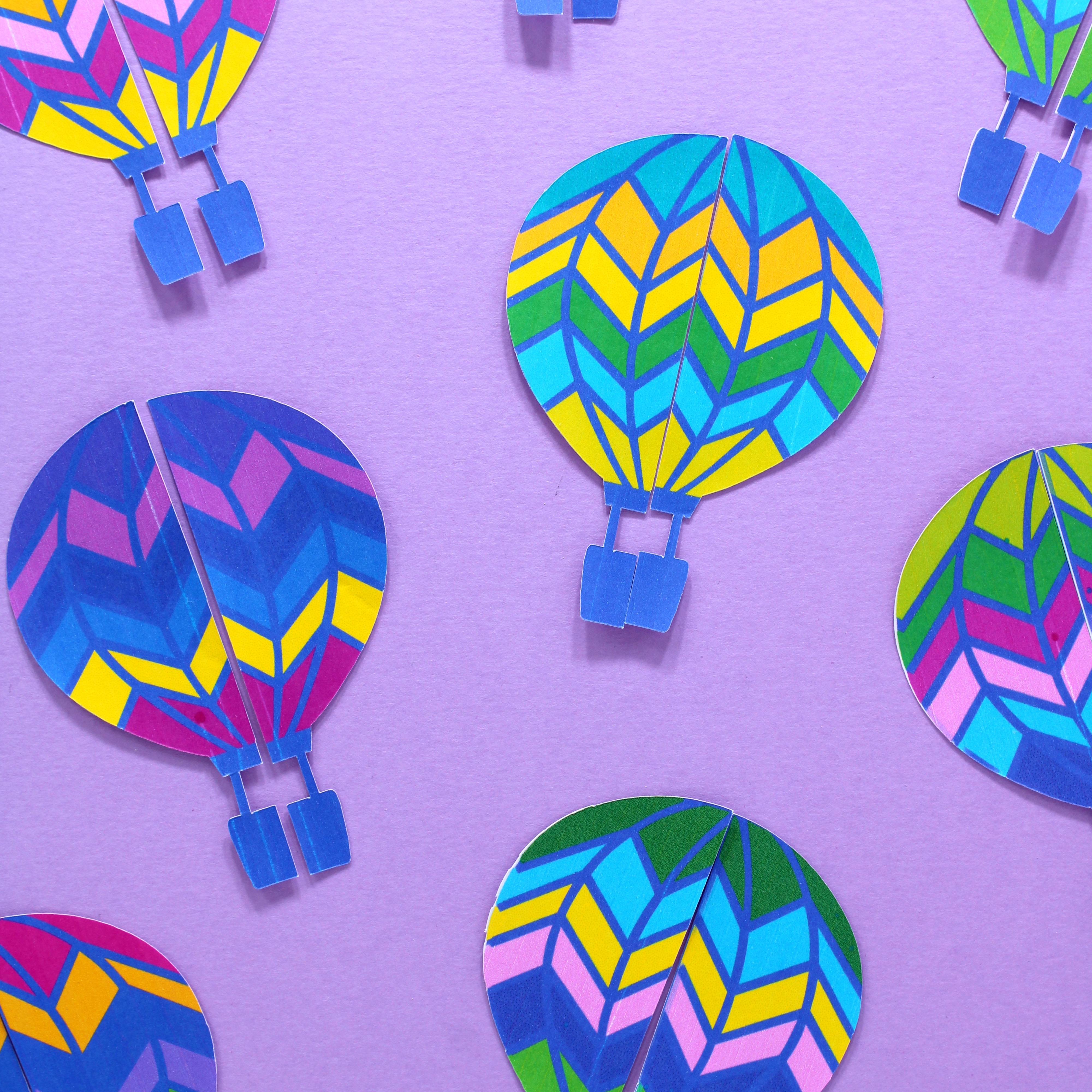 Hot Air Balloon Symmetry Activity